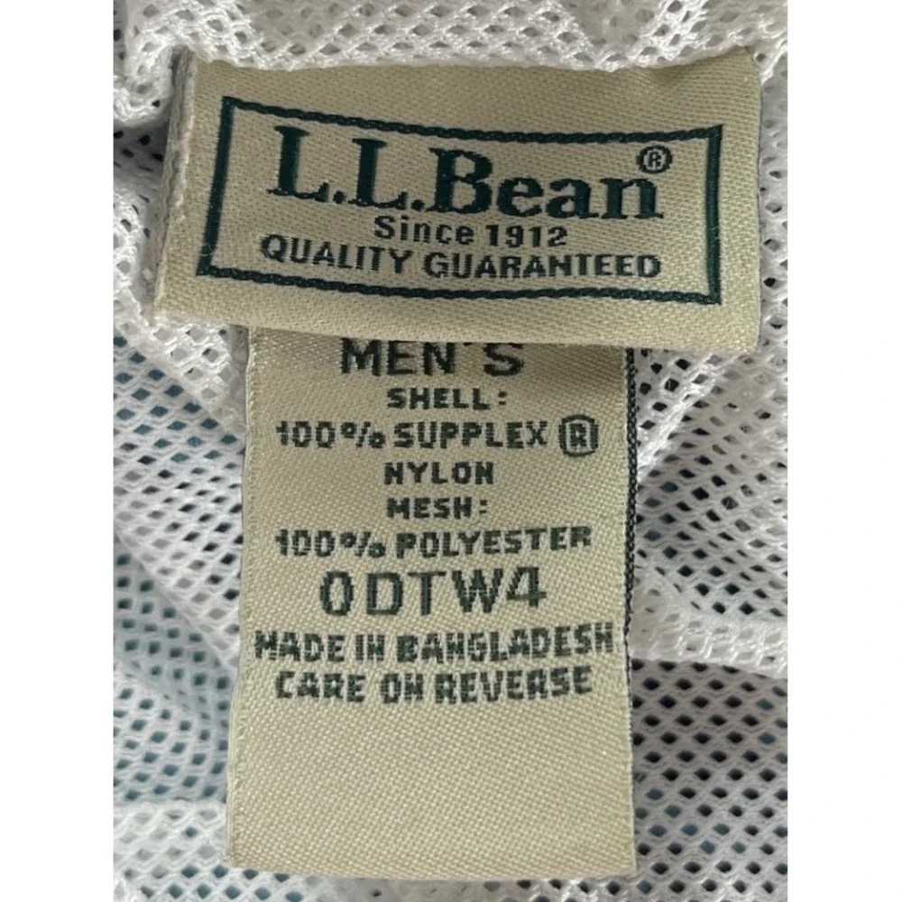 LL‎ Bean Mens Swim Trunks Shorts Floral Print Blue Nylon Lined Size S